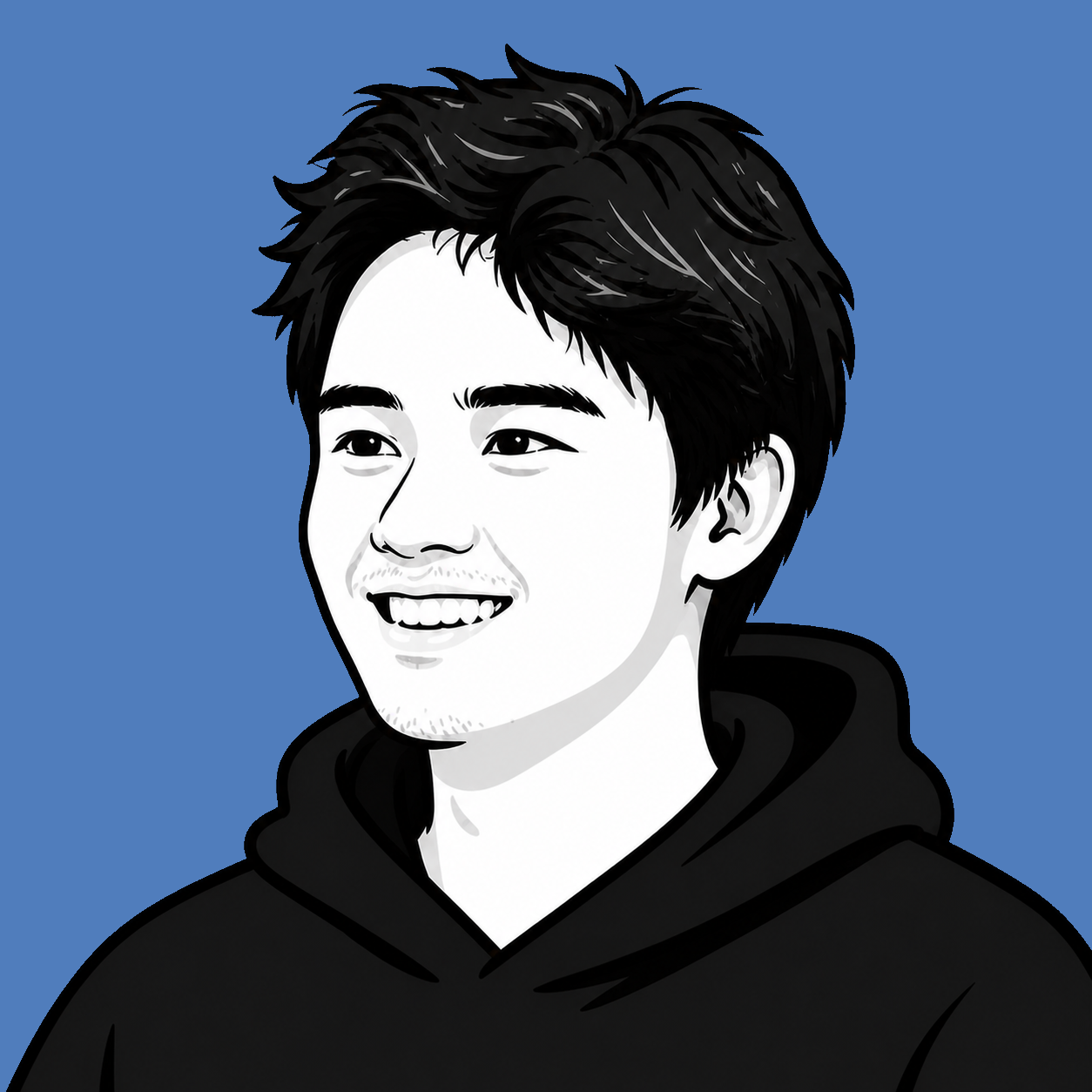 Cartoon portrait of Ryan Catapang